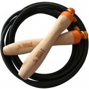Скоростная скакалка с деревянными рукоятками RIKE Speed Jump Rope фото